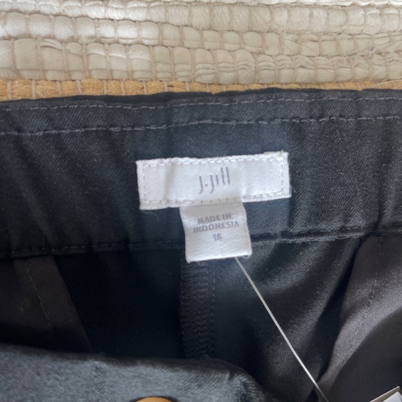 NWT J. Jill Black Stretch Waist Straight Leg Trousers / Pants Size 16 - Picture 4 of 6